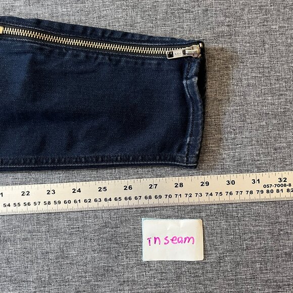 Mother Zip Muse When The Going Gets Tough Jeans - Women's Size 28 - Dark Blue - Picture 9 of 13